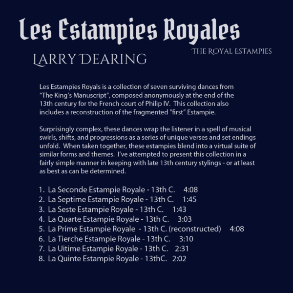 Les Estampes Royales - Larry Dearing - Back Cover